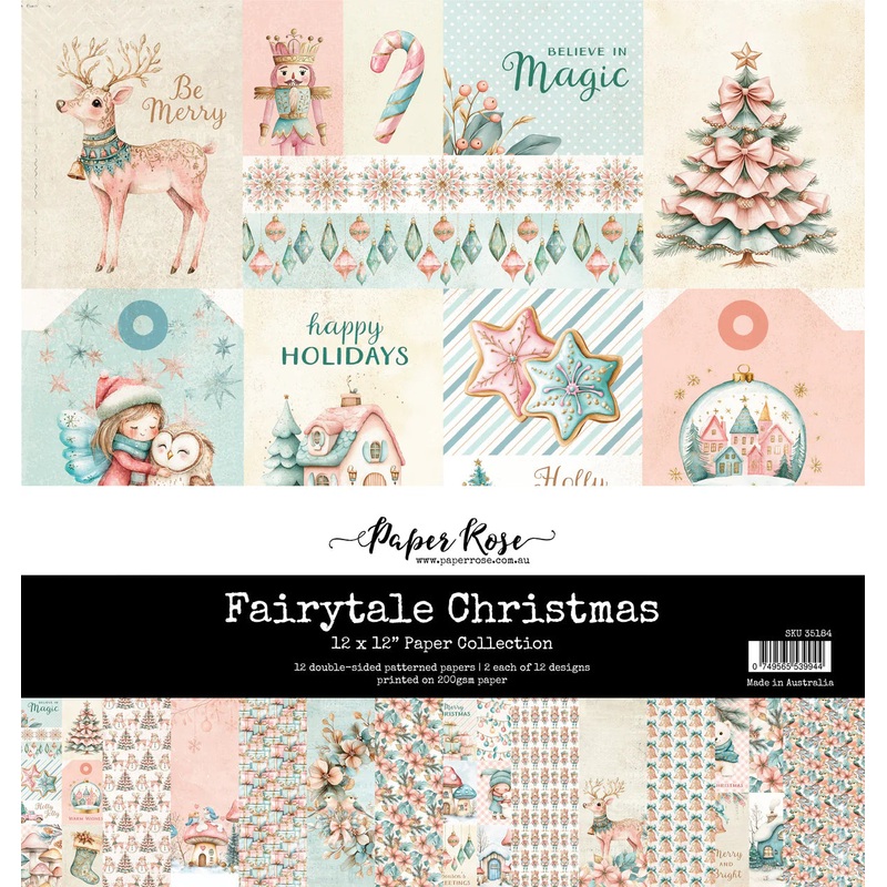 Paper Rose Fairytale Christmas 12×12 Paper Collection