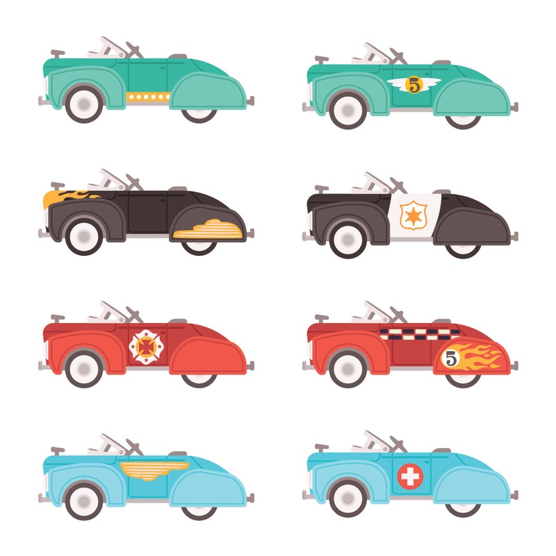 Pedal Car – 6×6 Coordinating Stencil