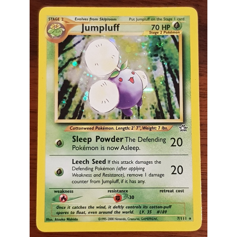 Pokemon Neo Genesis Jumpluff #7/111 Holo Trading Card
