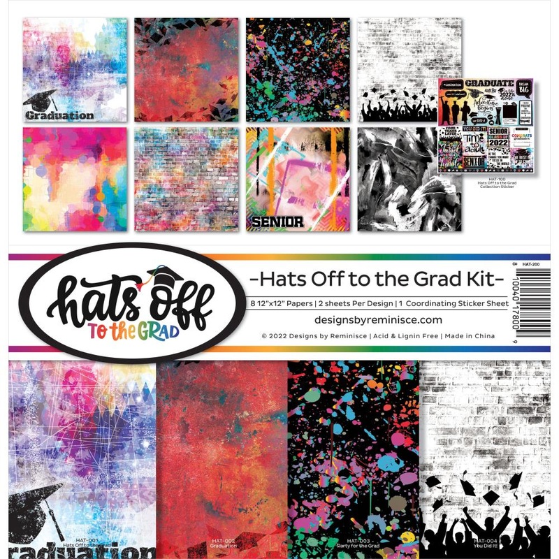 Reminisce Collection Kit 12X12 Hats Off To The Grad