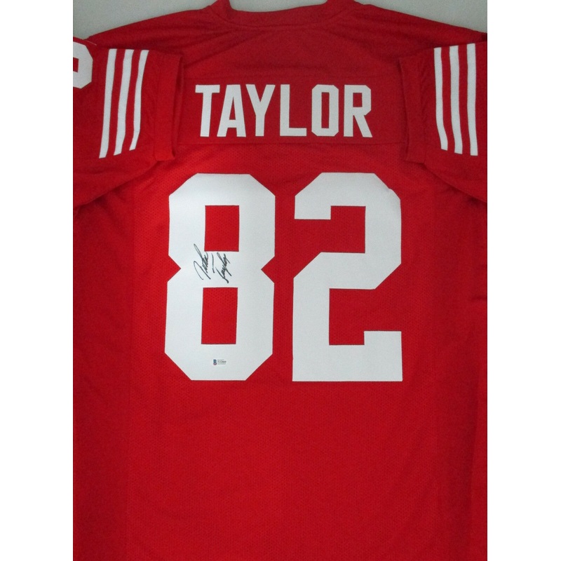 SF 49ers JOHN TAYLOR Signed Custom Replica Jersey – 3 x SB Champ – Beckett