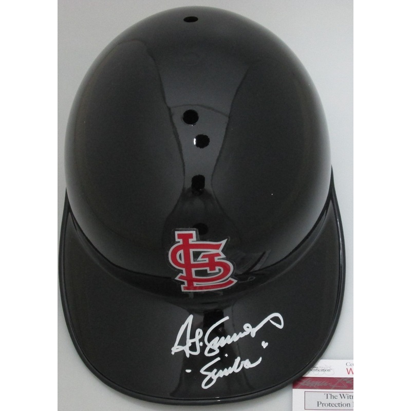St. Louis Cardinals TED SIMMONS Signed Full Size Helmet w/ SIMBA AUTO -JSA