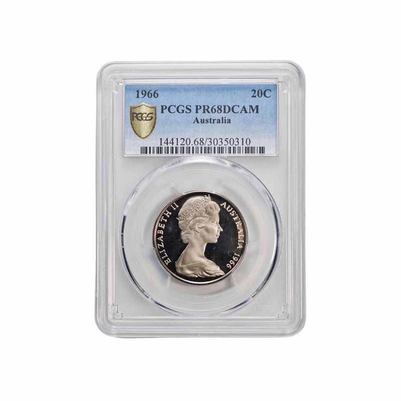 Australia 1966 20c PCGS PR68 Deep Cameo