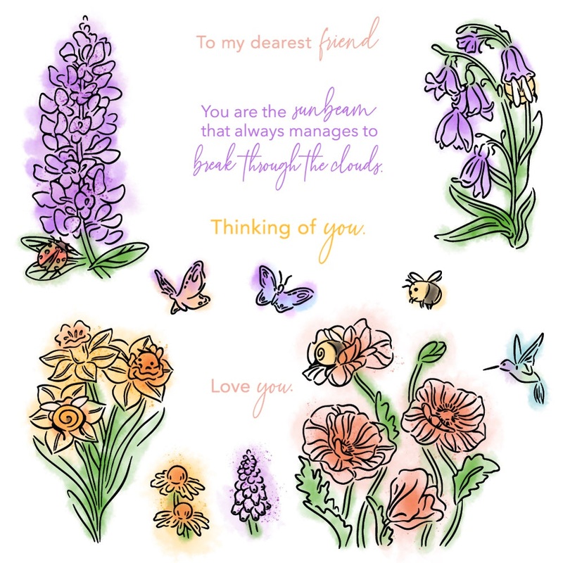 Bees & Bonnets – 5×6 Stamp Set
