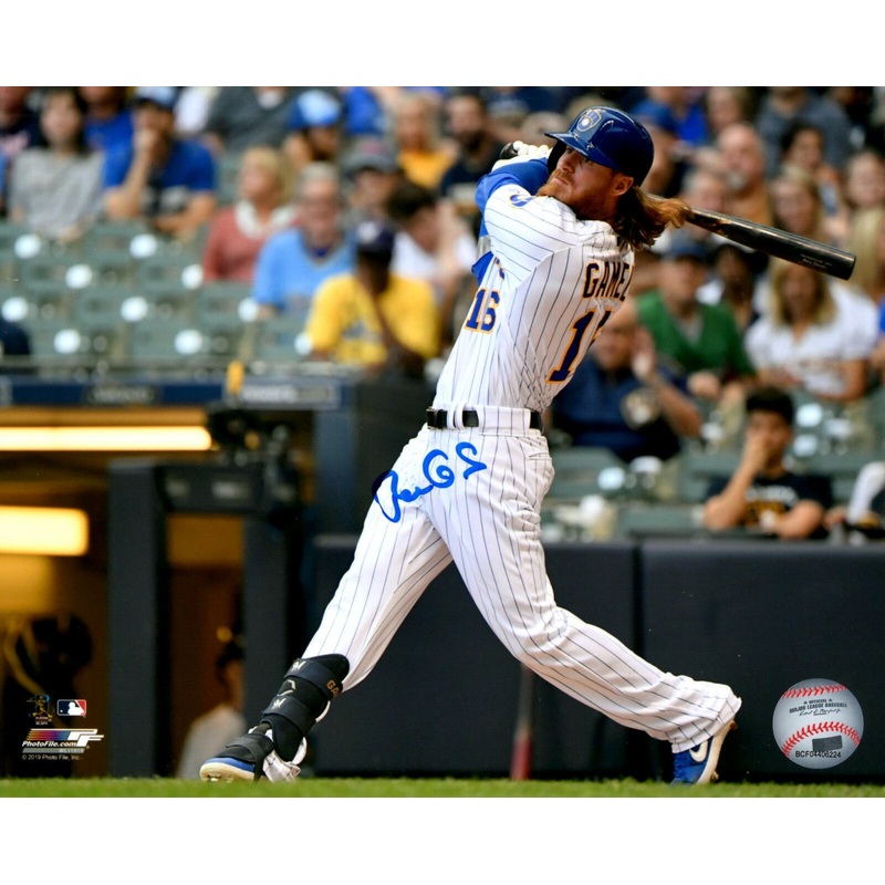 Brewers Outfielder BEN GAMEL #16 Signed 8×10 Photo #1 AUTO
