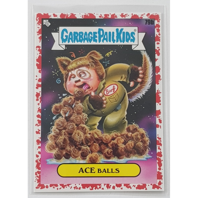 Garbage Pail Kids Intergoolactic Mayhem Ace Balls #79b Super Nova Red Parallel /75 Trading Card