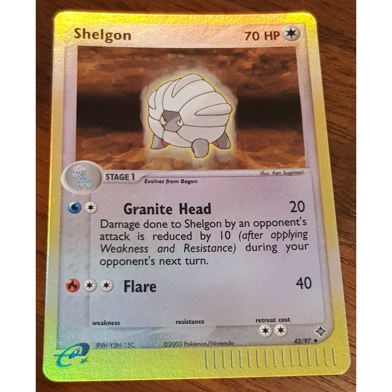 Pokemon EX Dragon Shelgon #42/97 Reverse Holo Trading Card