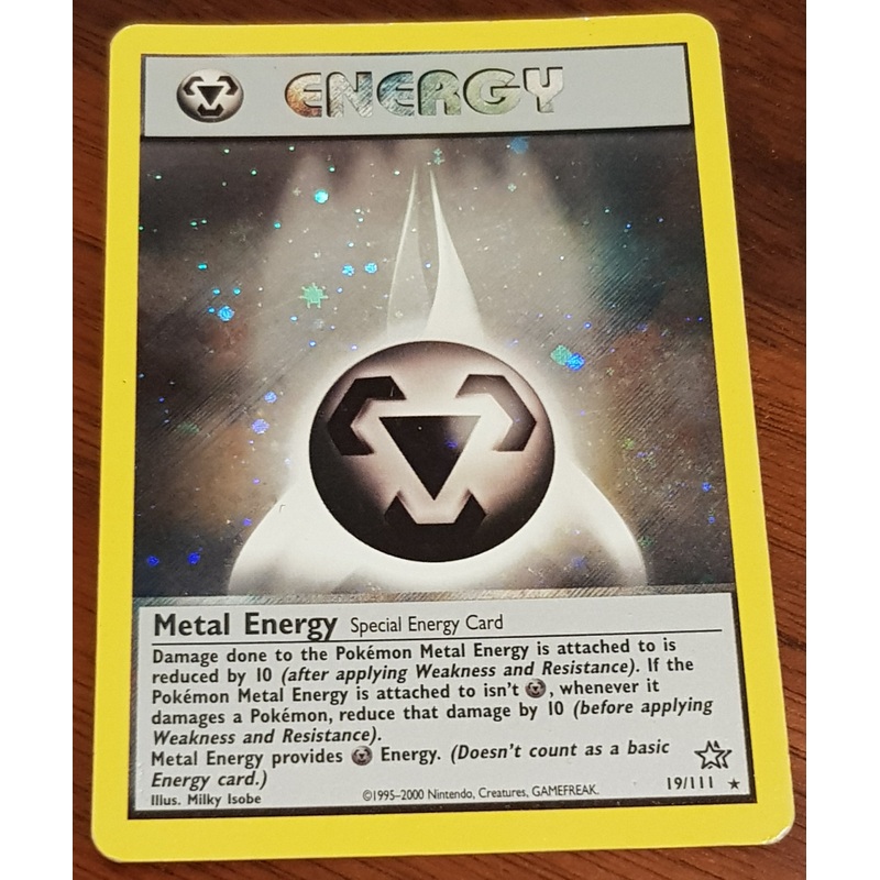Pokemon Neo Genesis Metal Energy #19/111 Holo Trading Card