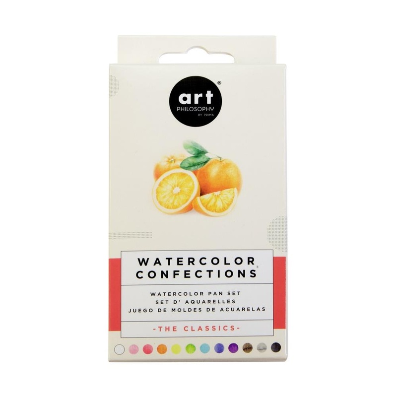 Prima Watercolor Confections Watercolor Pans 12/Pkg – The Classics