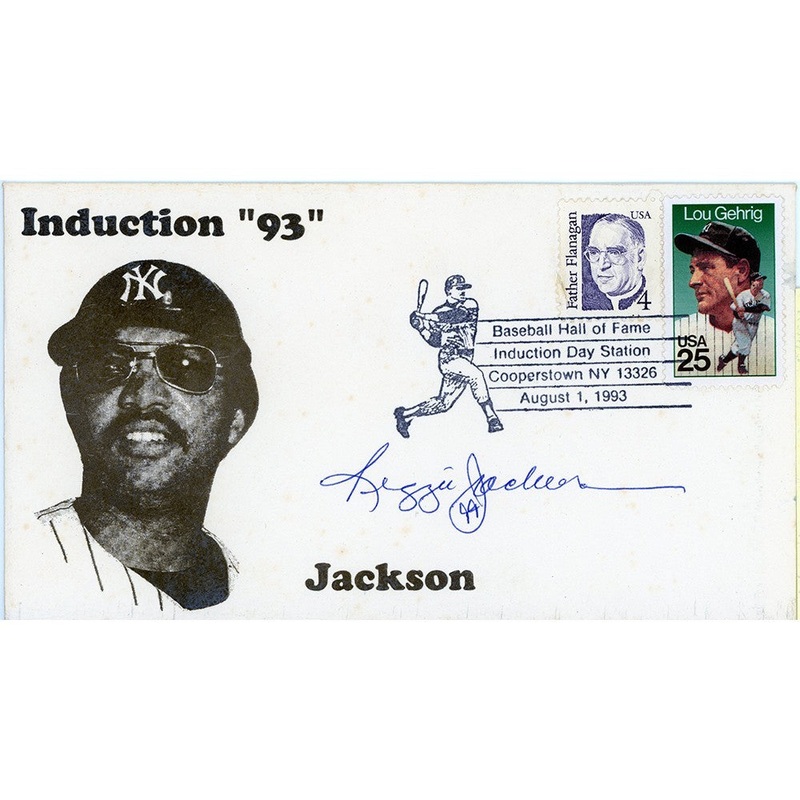 Reggie Jackson Signed New York Yankees Induction 93 Baseball HOF Cachet Envelope