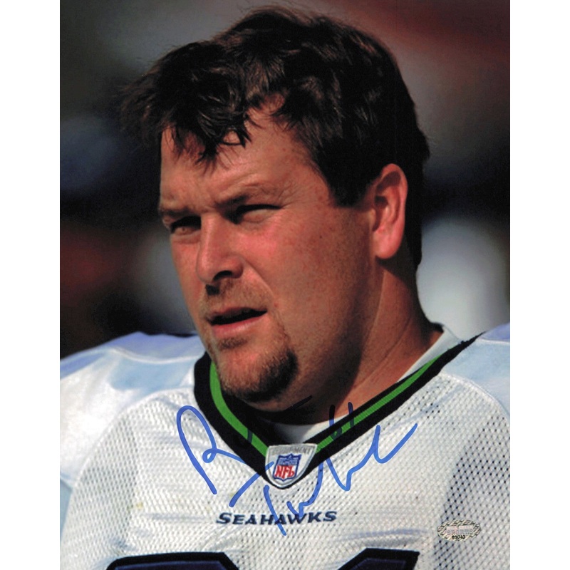 Robbie Tobeck Autographed Signed 8×10 Photo Seattle Seahawks MCS Holo #63043