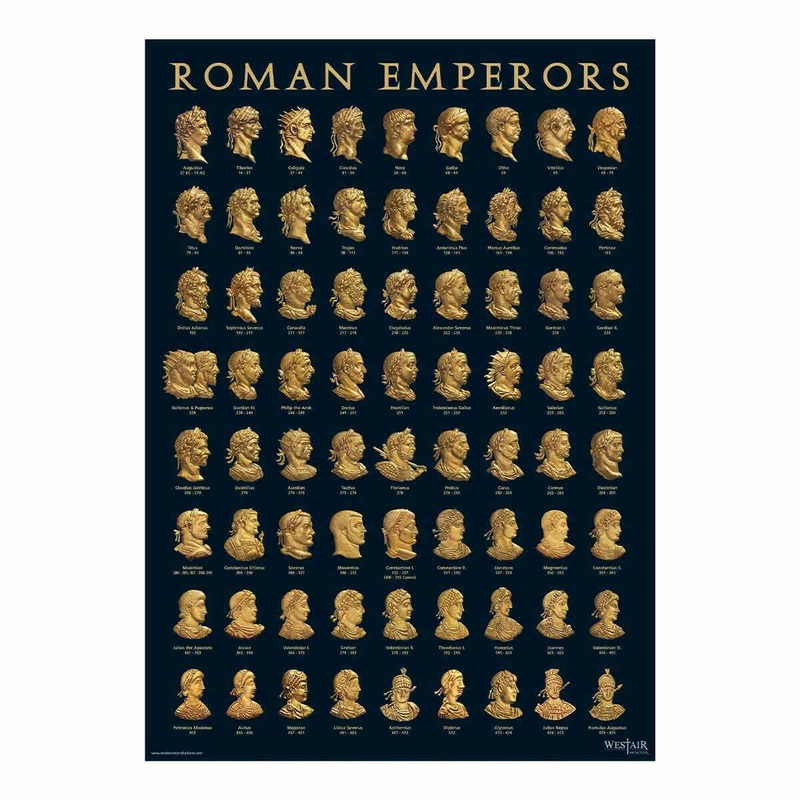 Roman Emperors Poster – A3