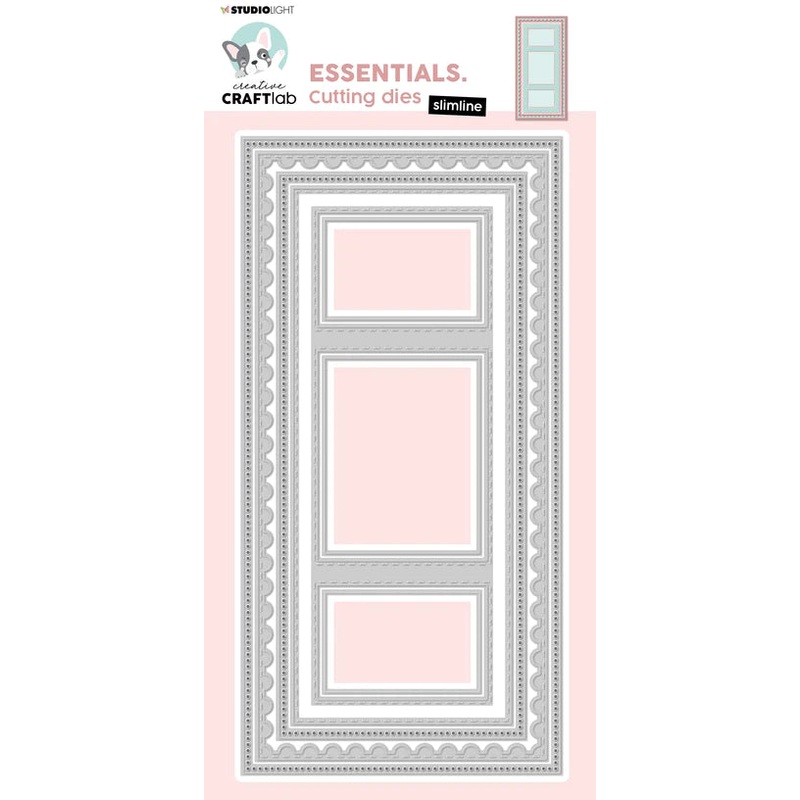 Studio Light Cutting Die Slimline Essentials 210x105x1mm 8 PC nr.266