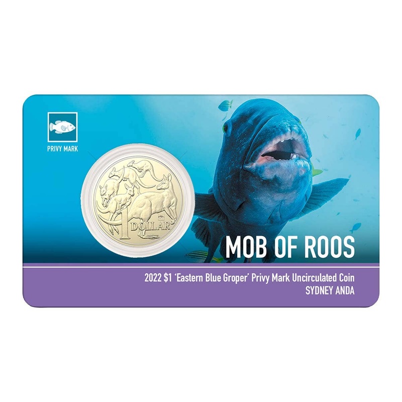 Sydney ANDA Money Expo 2022 $1 Eastern Blue Groper Privymark Uncirculated Coin