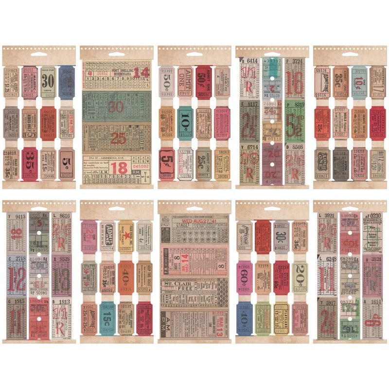 Tim Holtz Idea-Ology – Ticket Book 104/Pkg Ticket Book