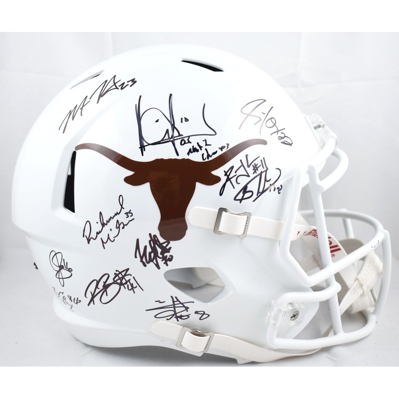 2005 Texas Longhorns Autographed F/S Speed Helmet – Ai Verified *Black