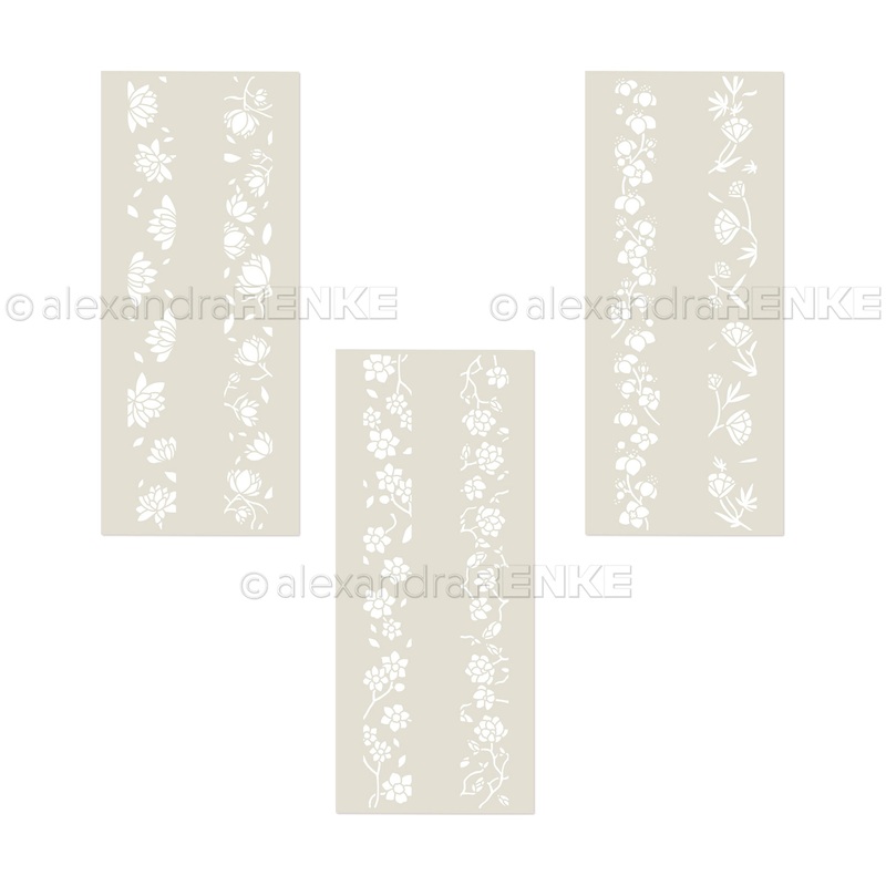 Alexandra Renke Stencil Flower Collection – 3 pcs