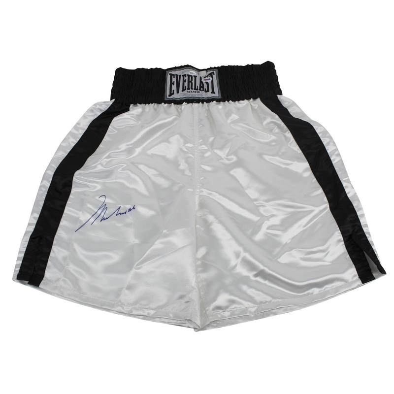 Muhammad Ali Authentic Signed White Everlast Boxing Trunks PSA/DNA #T08067