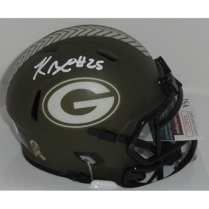 Packers Kick Returner KESEAN NIXON Signed SALUTE Speed Mini Helmet AUTO – JSA