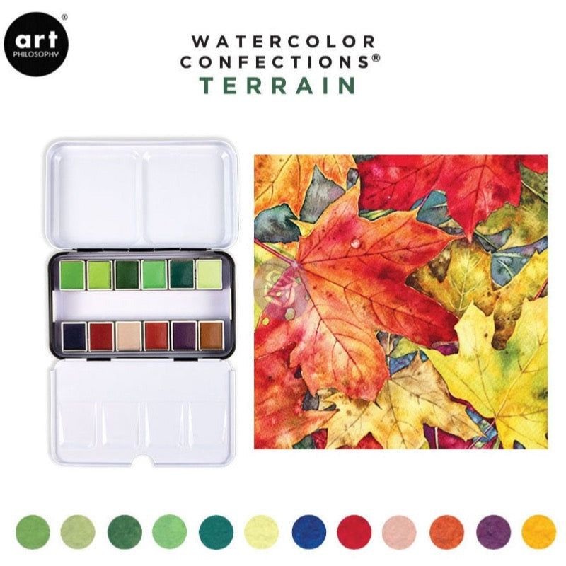 Prima Watercolor Confections – Terrain 12/Pkg