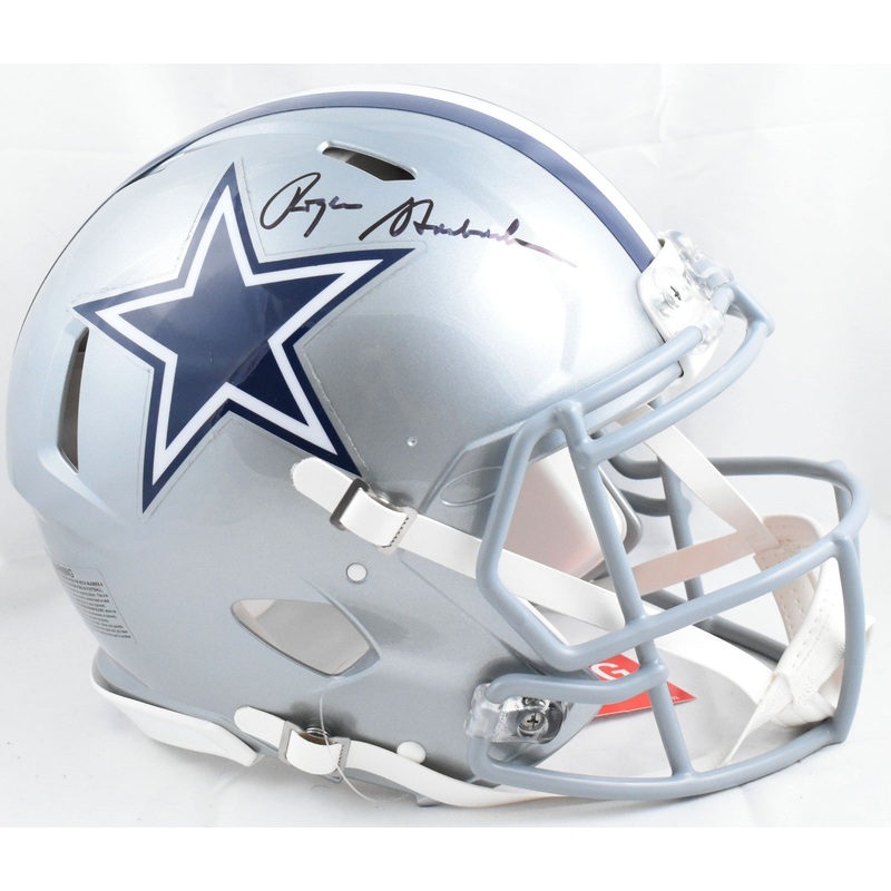 Roger Staubach Autographed Cowboys F/S Speed Authentic Helmet – Beckett W Holo