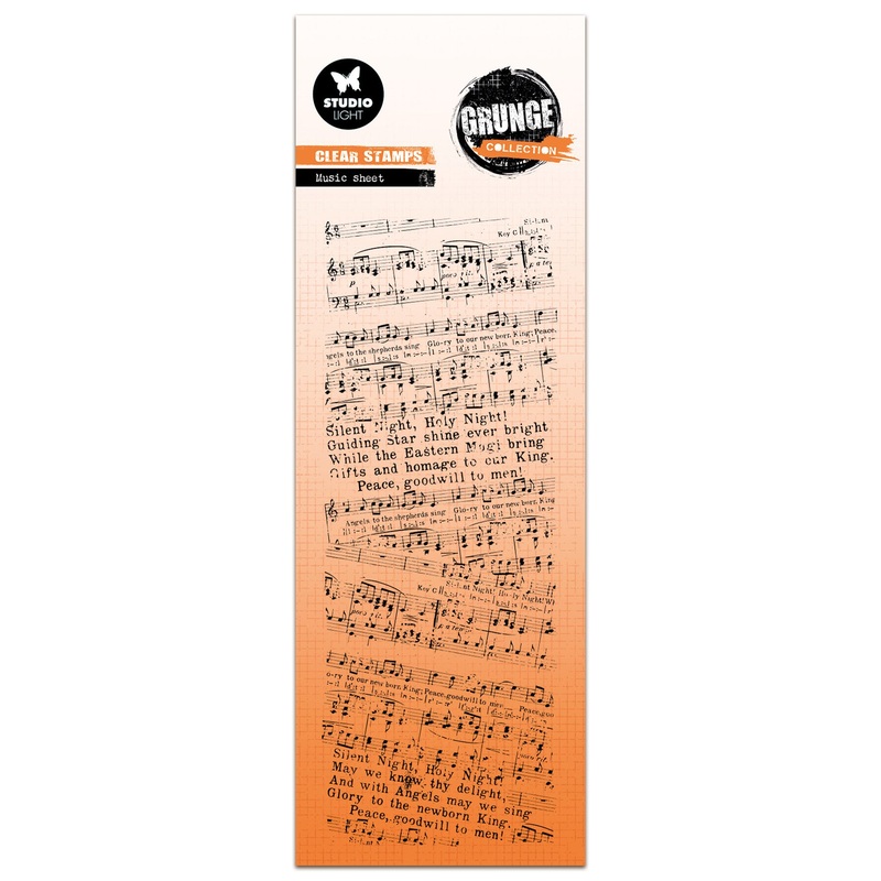 Studio Light Grunge – Clear Stamp Music Sheet
