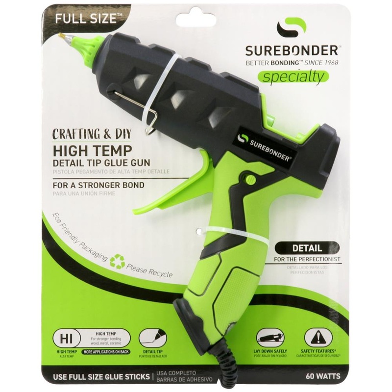 Surebonder Standard Size 60 Watt High Temp Glue Gun W/Detailed Tip