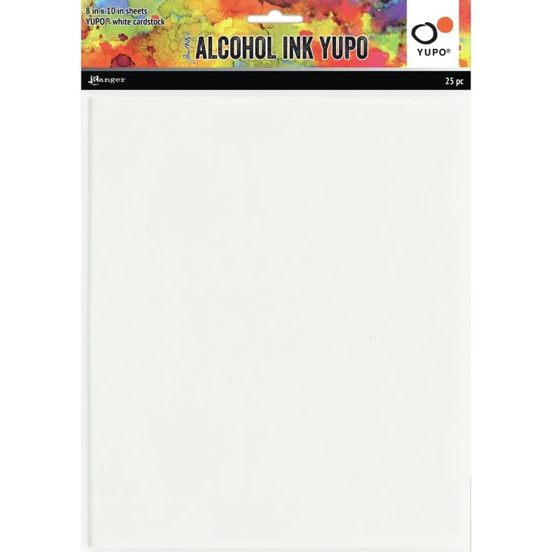 Tim Holtz Alcohol Ink White Yupo Paper 25/Pkg 8X10