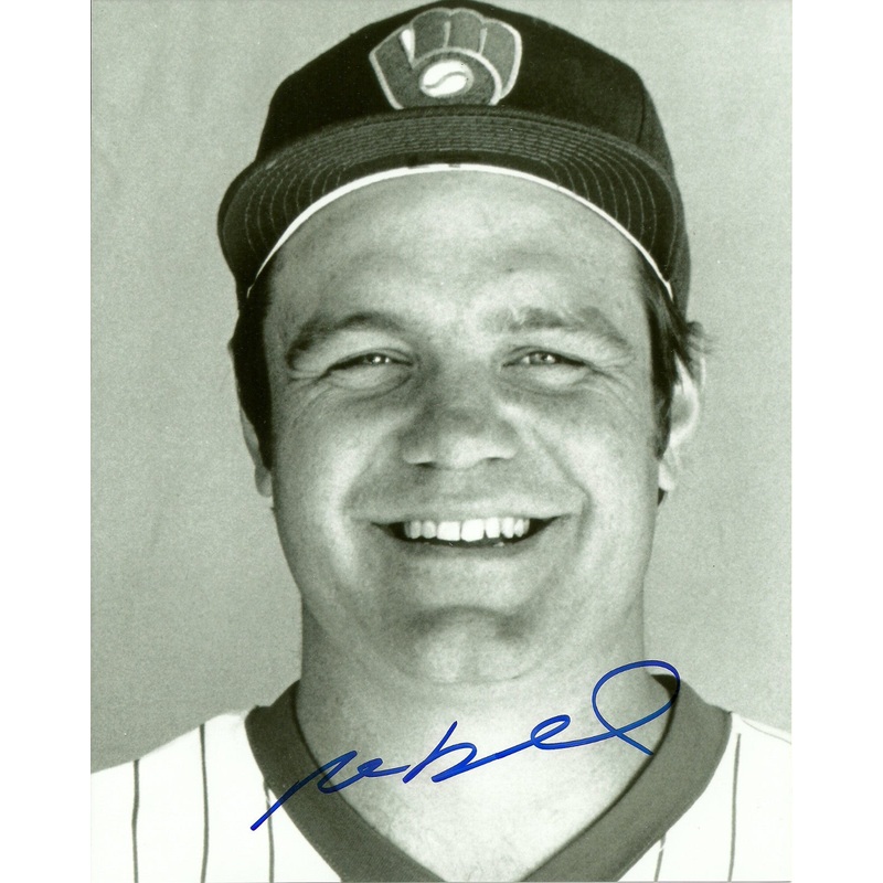 1982 Milwaukee Brewers MARK BROUHARD Signed 8×10 Photo #1 AUTO