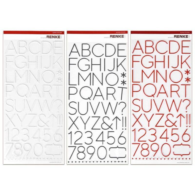 Alexandra Renke Alpha Sticker Large Bundle