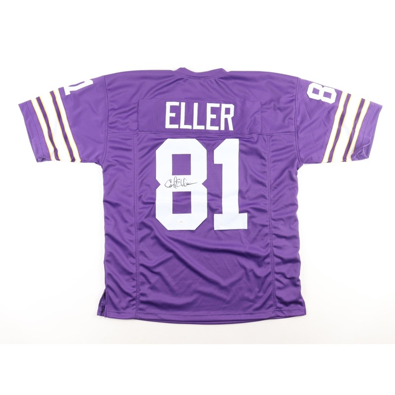 Carl Eller Signed Minnesota Vikings Jersey (JSA) 1969 NFL Champs / HOF 2004 / DE