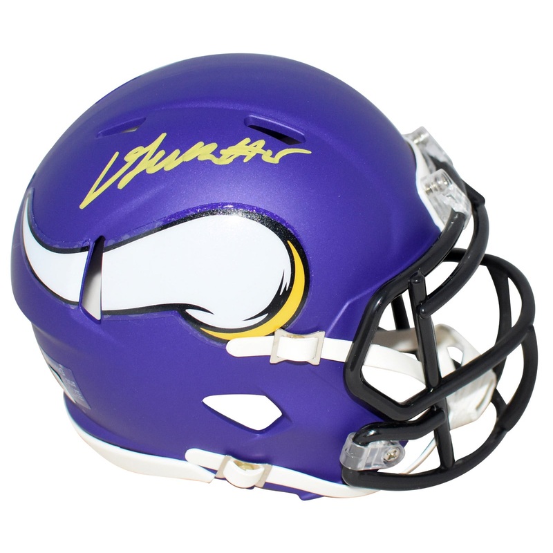 DALLAS TURNER AUTOGRAPHED MINNESOTA VIKINGS SPEED MINI HELMET BECKETT