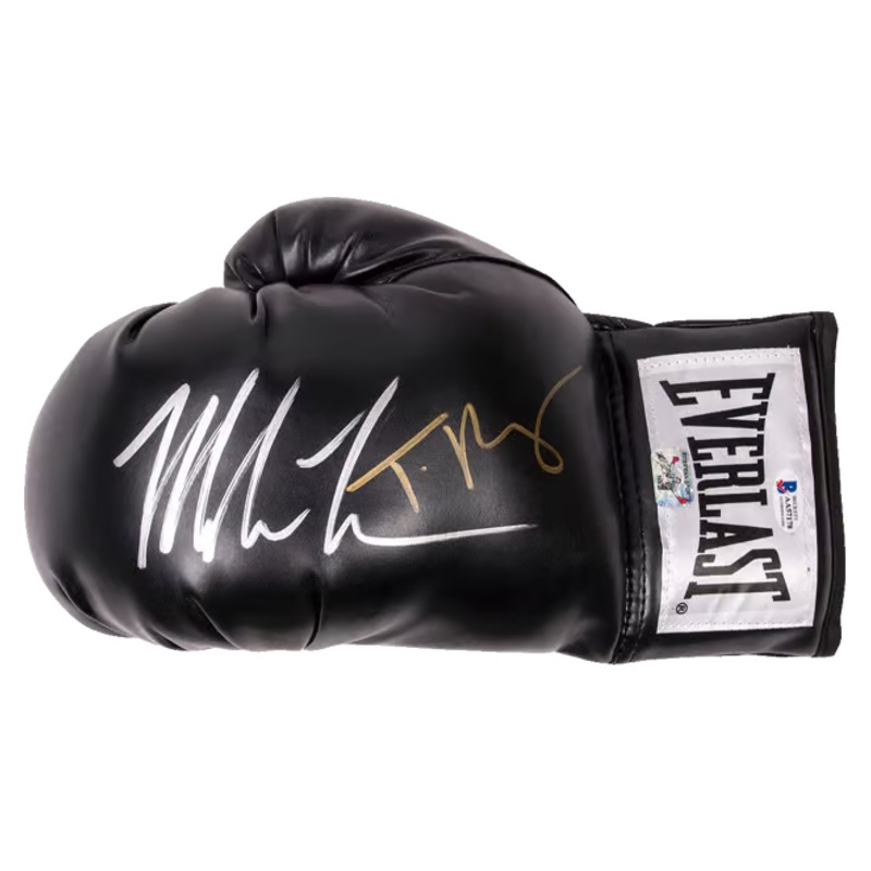 Mike Tyson & Tyson Fury Signed Everlast Boxing Glove with Beckett COA