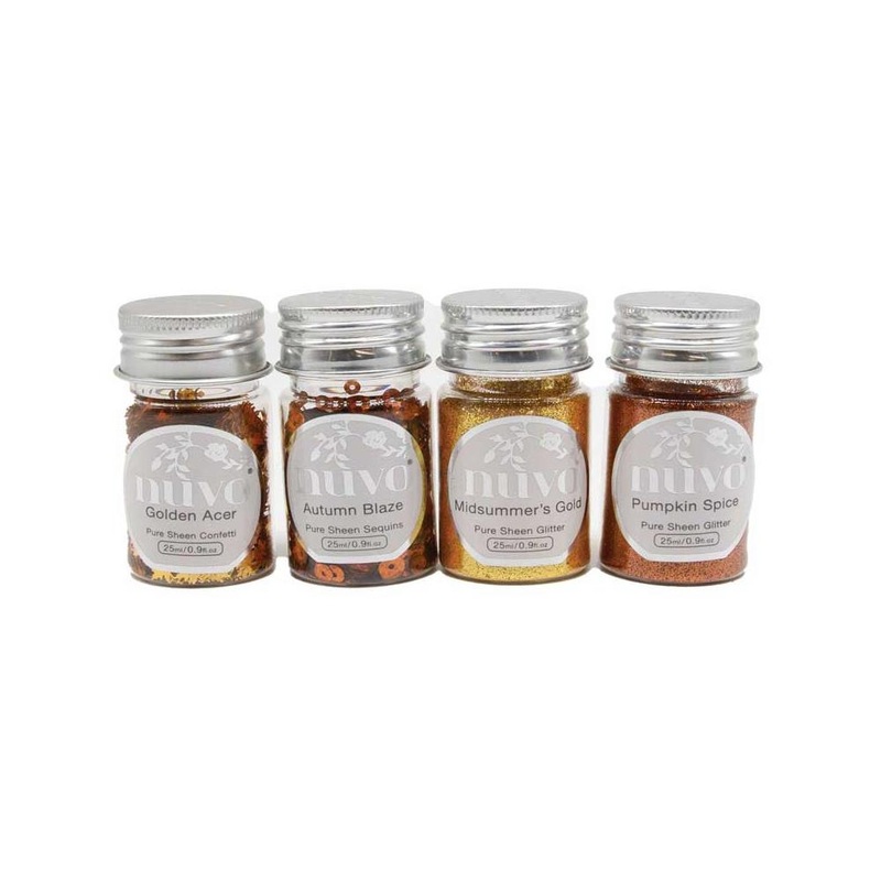 Nuvo Pure Sheen Glitter 4/Pkg Harvest Moon