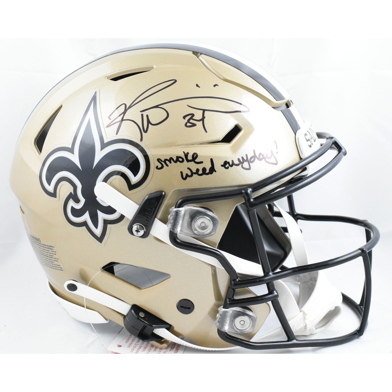 Ricky Williams Autographed Saints F/S Speed Flex Helmet SWED – Beckett W Holo