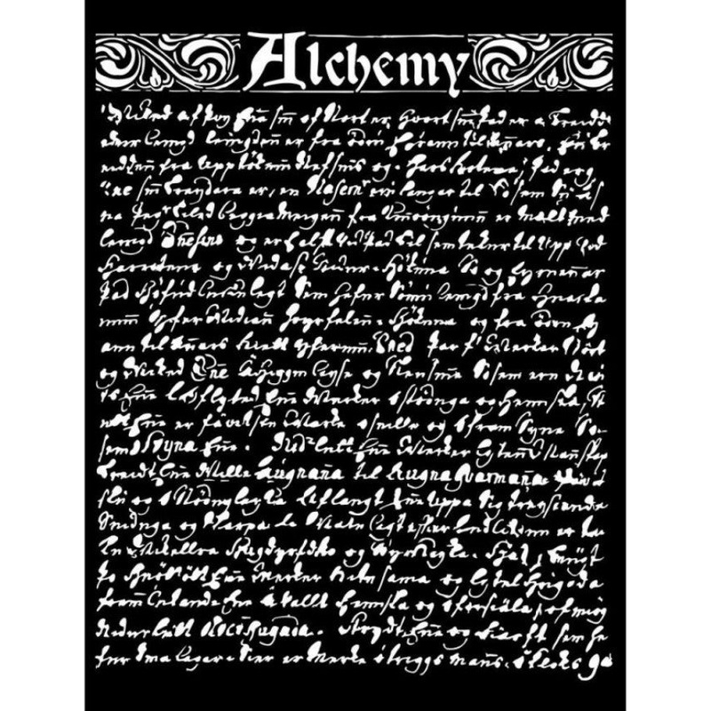 Stamperia Thick stencil cm 20X25 – Alchemy texture