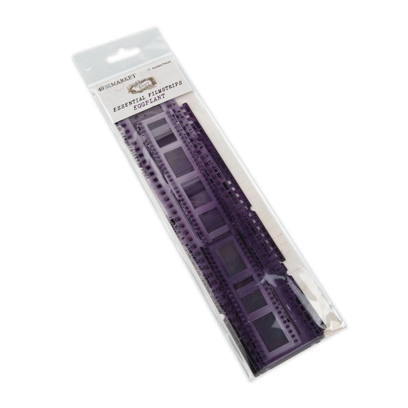 49 And Market Vintage Bits Essential Filmstrips Eggplant