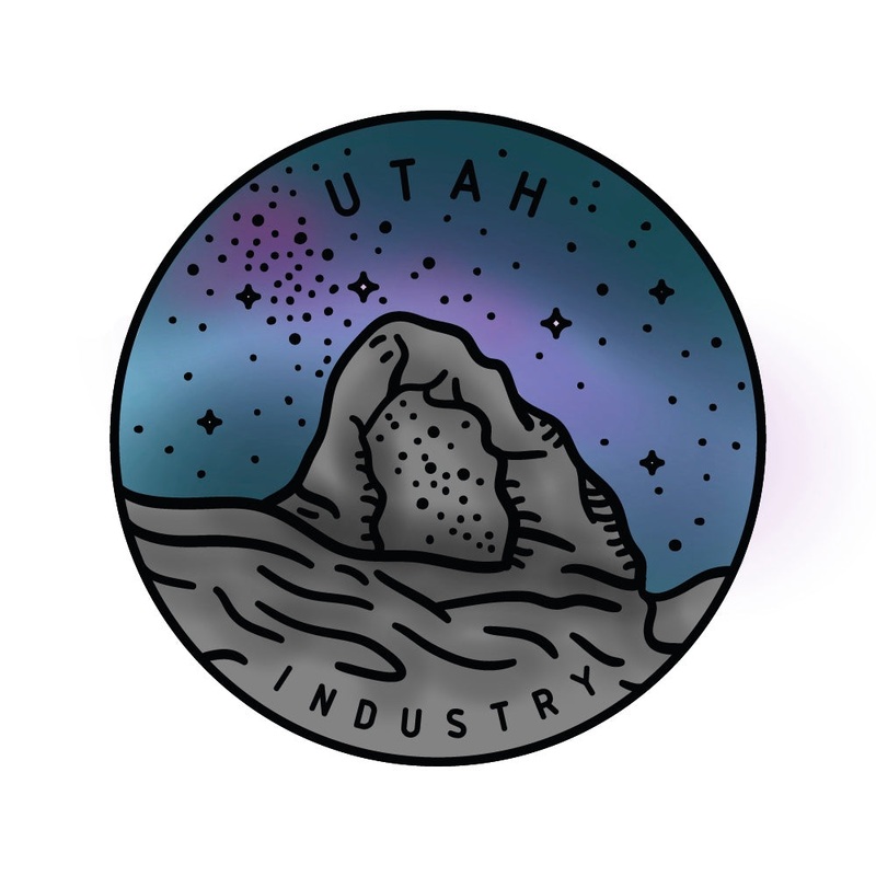 50 States Circles – 2×2 Stamp Set – Utah