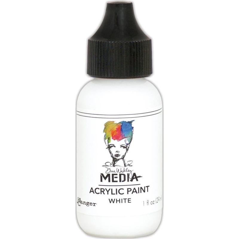 Dina Wakley Media Acrylic Paint 1oz – White