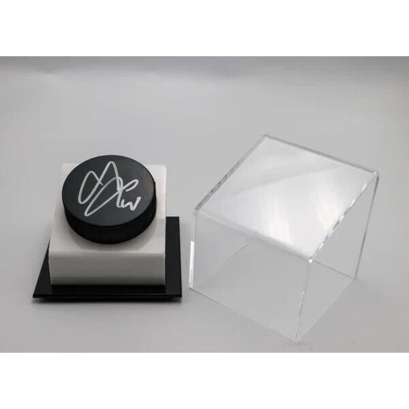 Seth Jones Chicago Blackhawks Signed Hockey Puck w/Display Case JSA