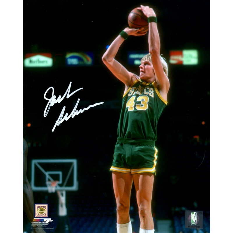 Supersonics JACK SIKMA Signed 16×20 Photo #1 AUTO – Hall of Fame – 7 x All Star