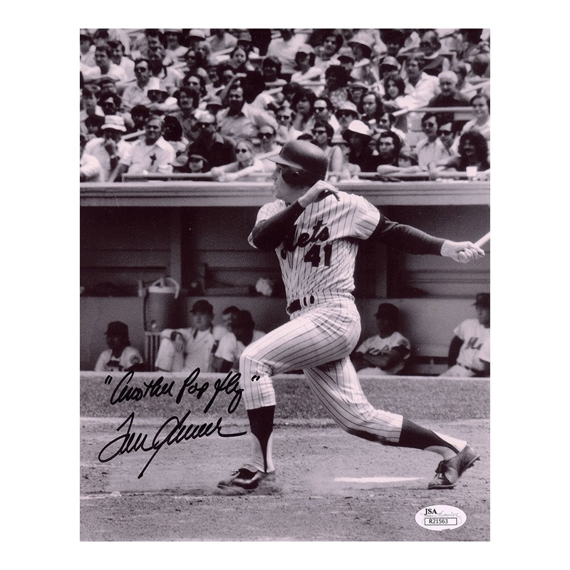 Tom Seaver Signed New York Mets Unframed 8×10 B&W MLB Photo – Another Pop Fly