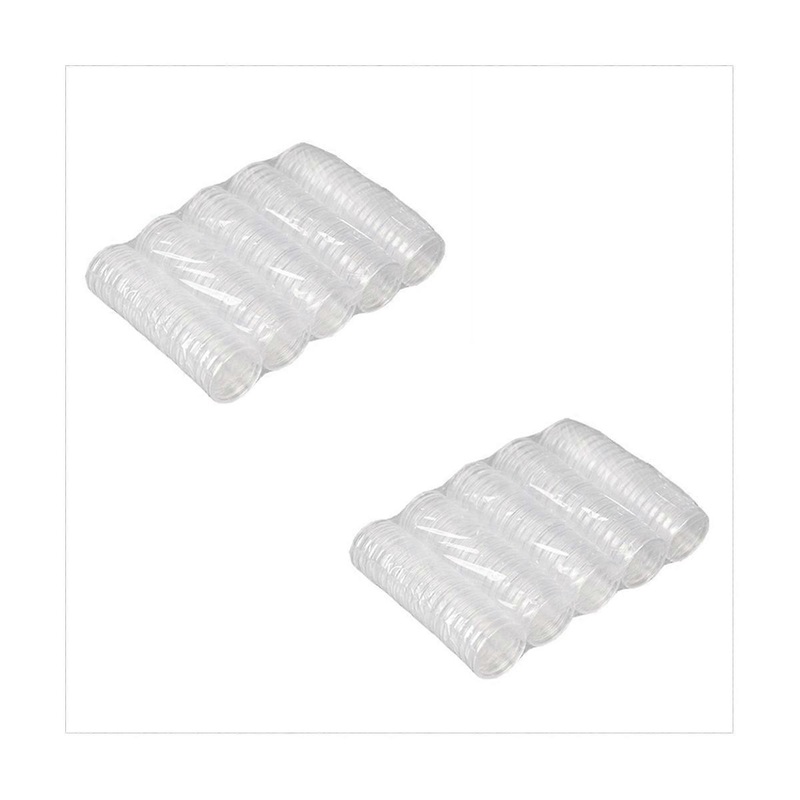 Transparent Coin Boxes 200Pcs 1Oz 40mm Capsules Cases Commemorative Coins