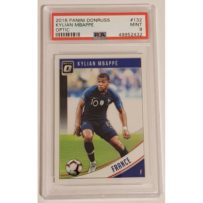 2018 Panini Donruss Optic Kylian Mbappe #132 PSA 9 Rookie Card