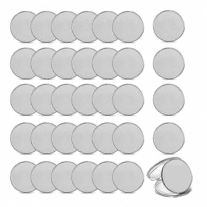 30 Pcs Engraving Blanks Coins 40mm with Threaded Edge & Protective Box