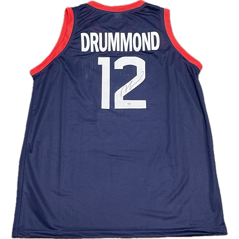 Andre Drummond Signed Jersey PSA Uconn Autographed