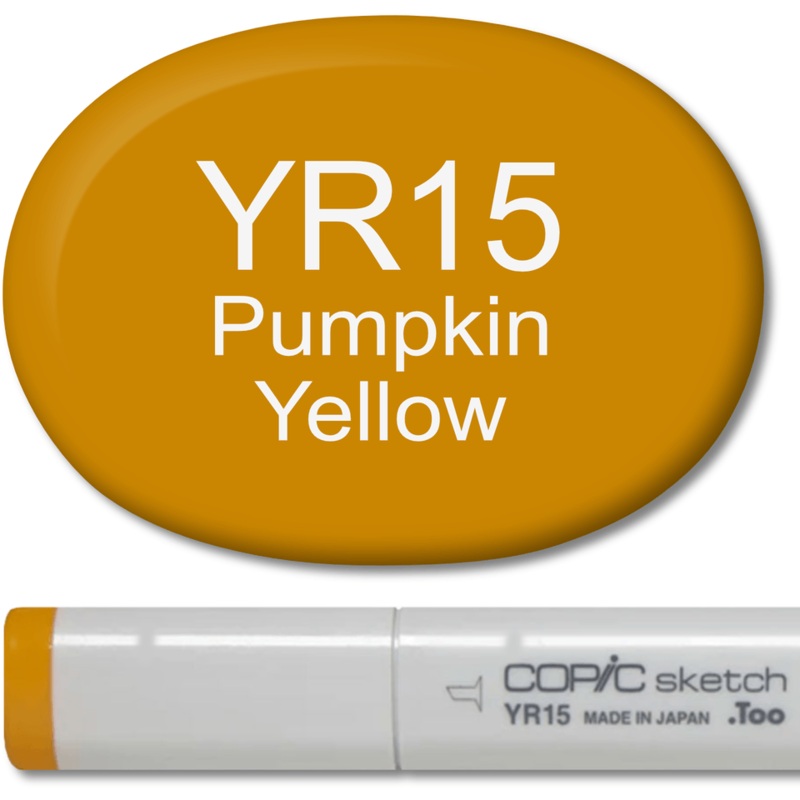 Copic Sketch Marker – YR15 Pumpkin Yellow