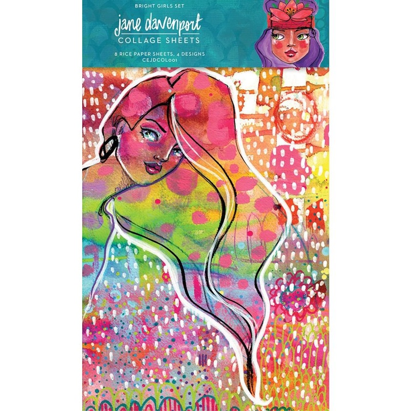 Creative Expressions 8X12 Collage Sheets By Jane Davenport Bright Girls
