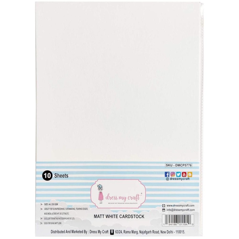 Dress My Craft Cardstock 230gsm 8.25X11.75 10/Pkg