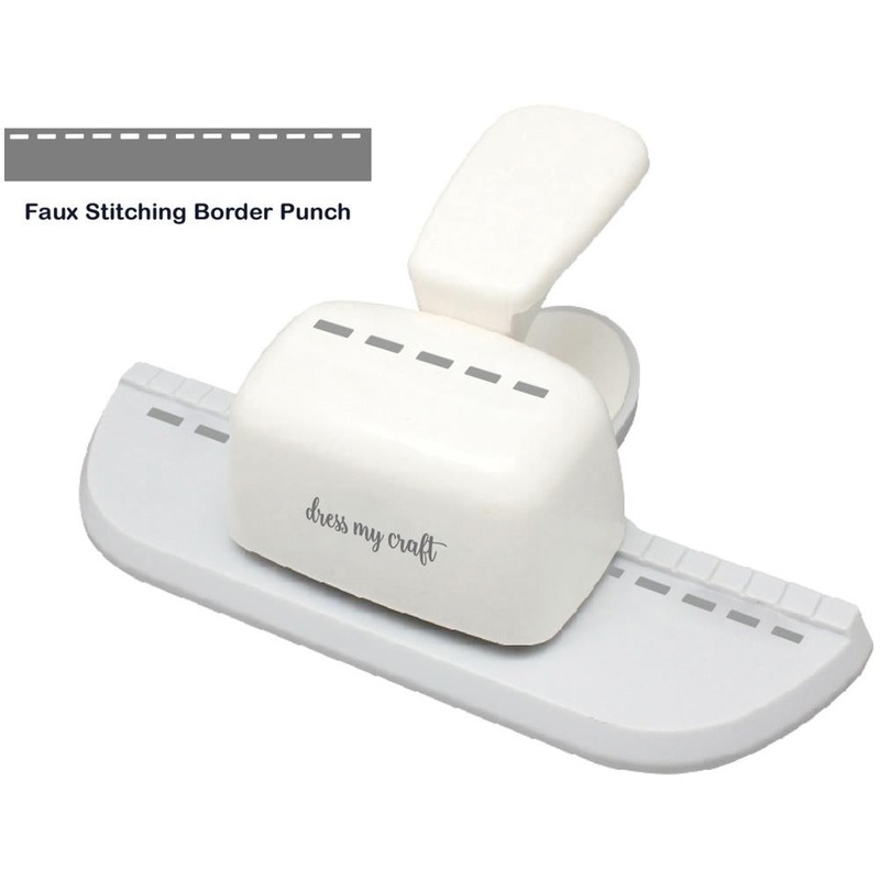 Dress My Craft Paper Punch Faux Stitching Border